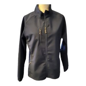 Peter millar navy blue jacket with faux fur lining.  Size L